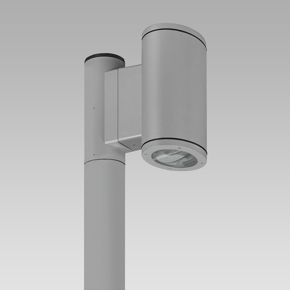 Eclairage urbain  Urban lighting luminaire featuring a contemporary design