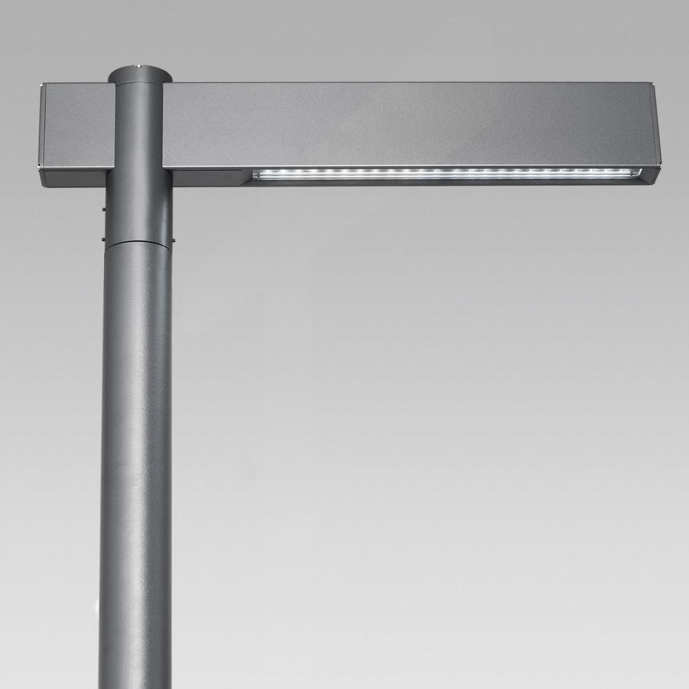 Urban lighting  Urban lighting luminaire featuring a contemporary design with geometric lines