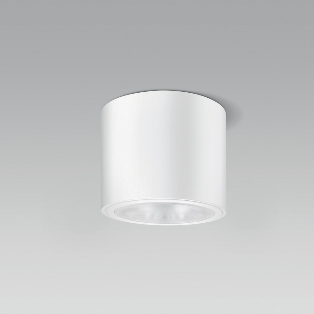 Ceiling fittings  Ceiling-mounted or suspended luminaire with cylindrical shape, for a high visual comfort indoor lighting