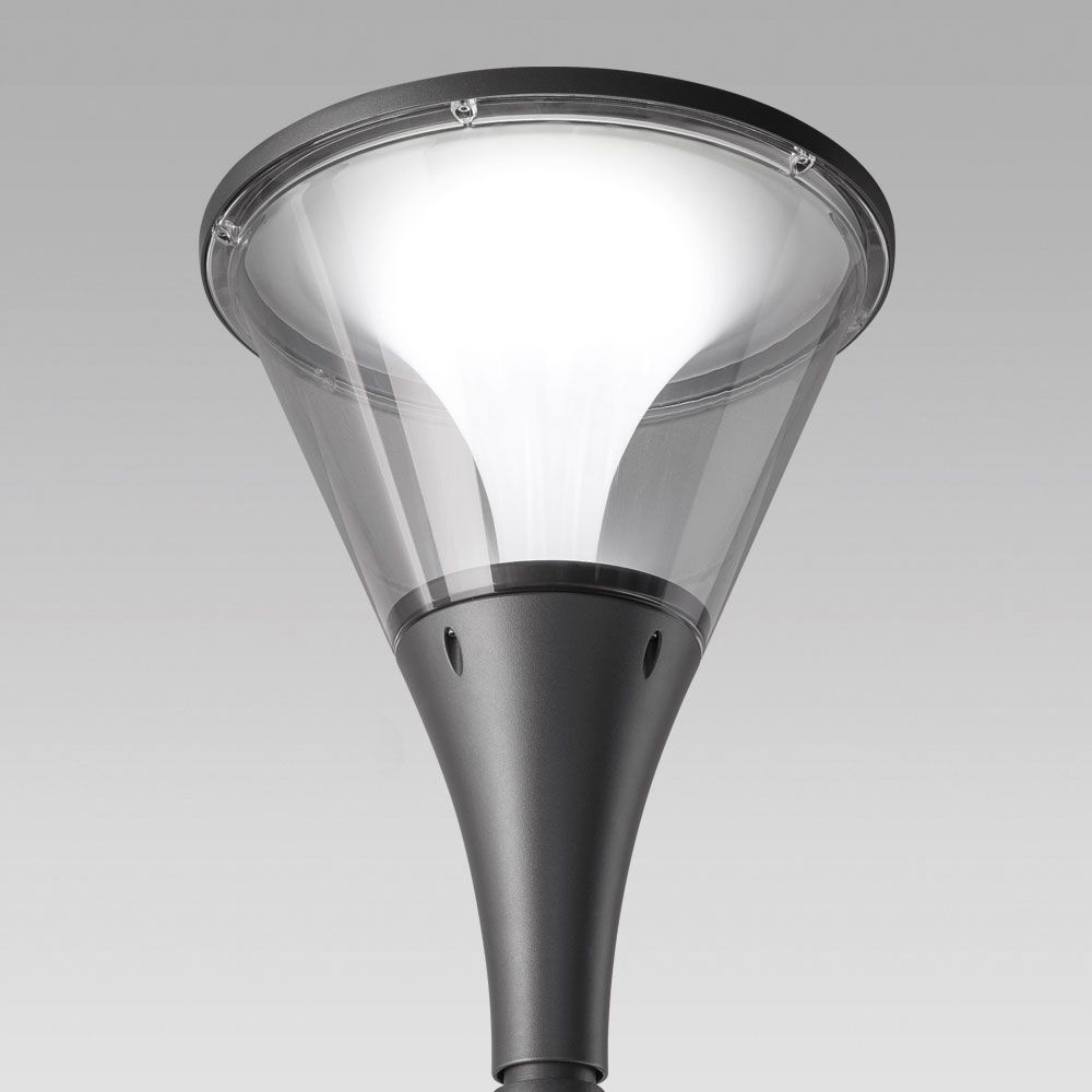 Städtische Einrichtungen Urban lighting luminaire featuring elegant design