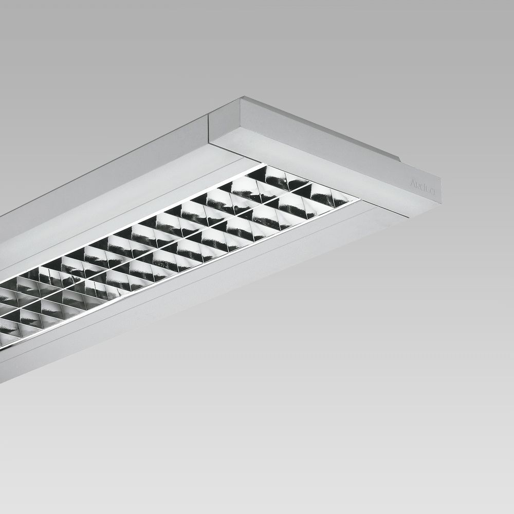 Ceiling fittings  Ceiling-mounted luminaire with linear design for indoor lighting