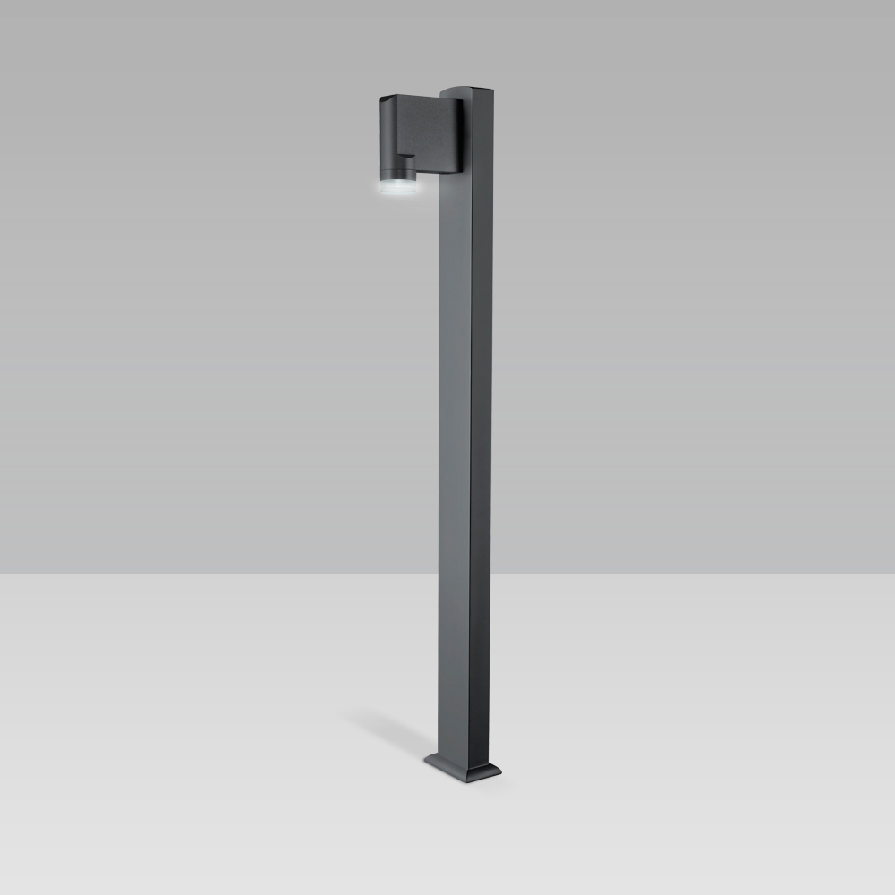 Pollerleuchten  Bollard light featuring a unique design for garden and pedestrian areas lighting with radial optic