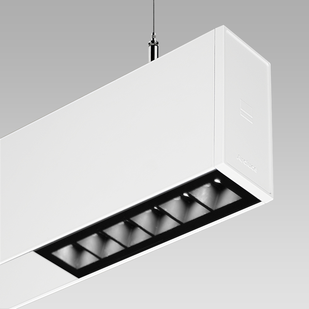 RIGO51, the design suspended linear downlight for the illumination of modern and sophisticated interiors