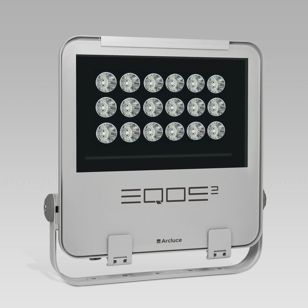 Powerful floodlight for outdoor lighting EQOS2: high lighting performance and energy efficiency