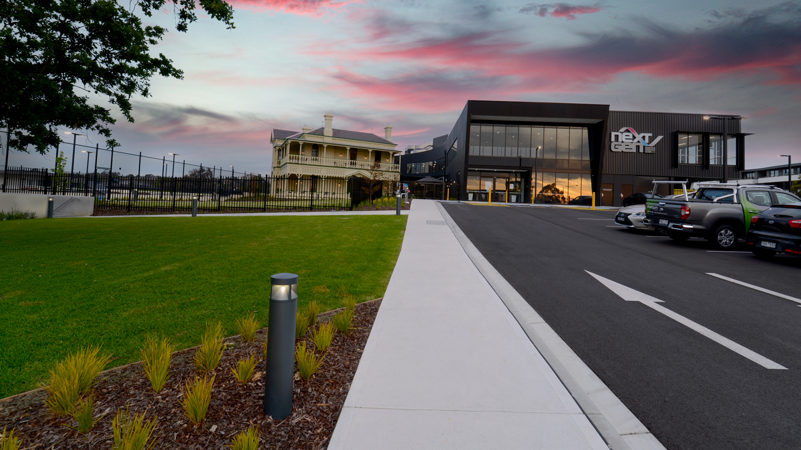 Arcluce KLOU-IK180 illuminate Next Gen Health & Lifestyle Club pathways in Doncaster, Australia